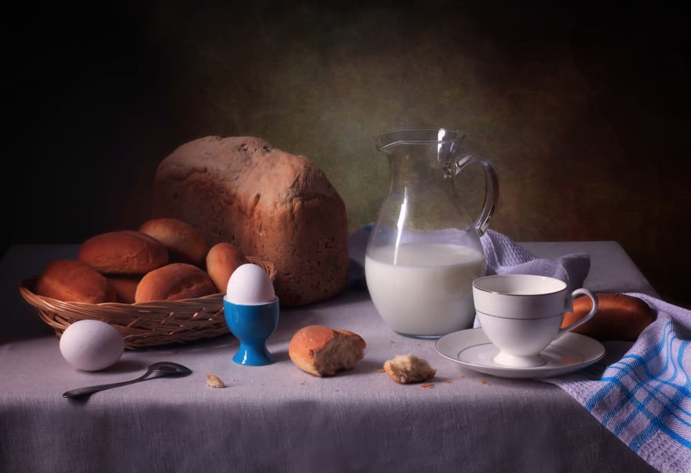 Rustic Breakfast Still Life by Tatyana Skorokhod — canvas wall art