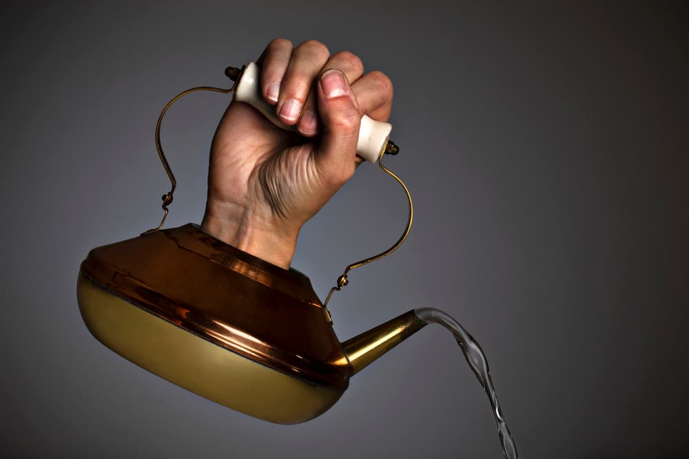 Surreal Kettle Hand by Wieteke de Kogel — canvas wall art