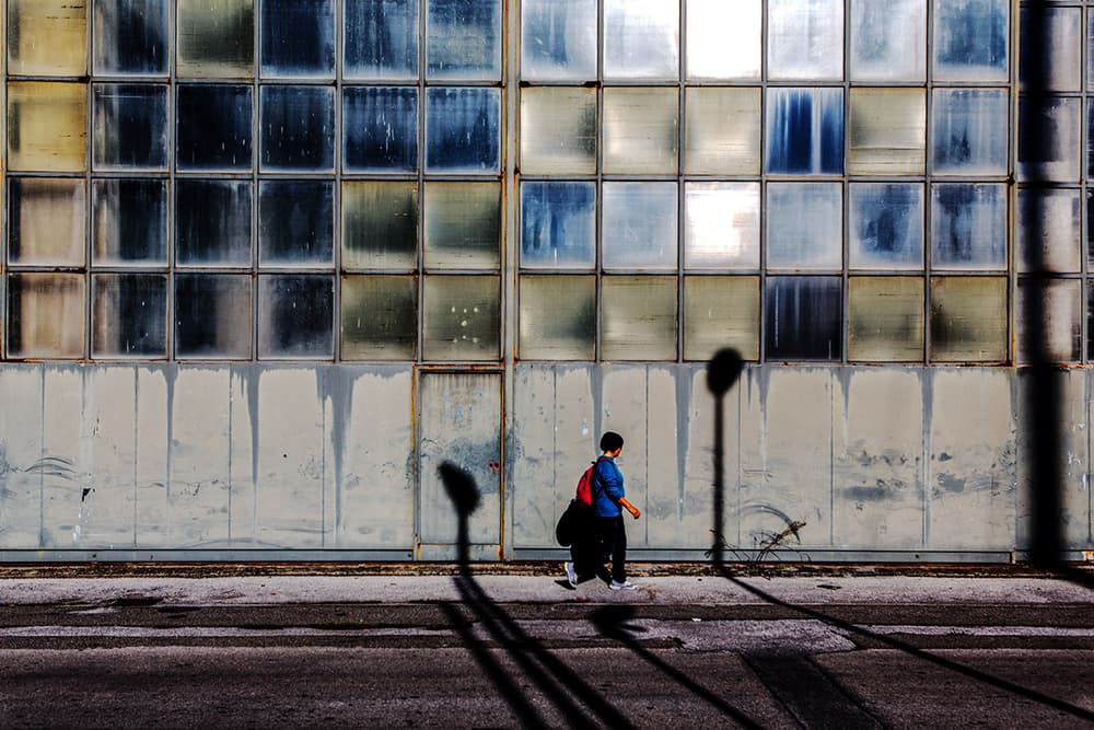 Urban Walk Shadows by Massimo Della Latta — canvas wall art