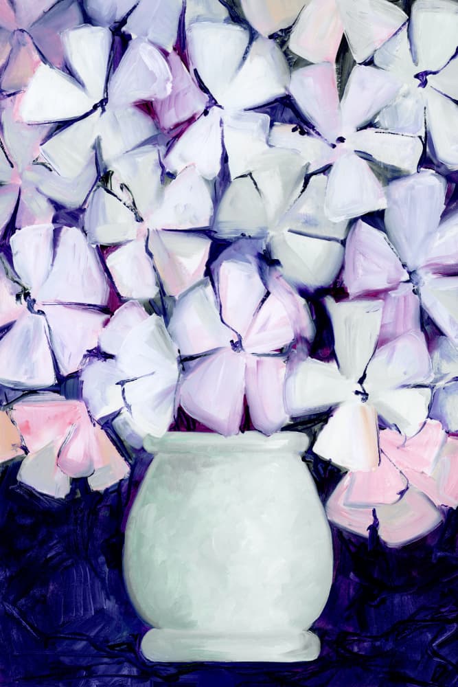 Soft Floral Arrangement by Rosana Laiz Blursbyai — canvas wall art