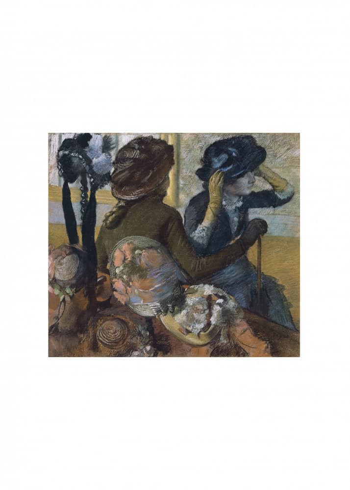 At the Milliner's No.2 by Edgar Degas — canvas wall art