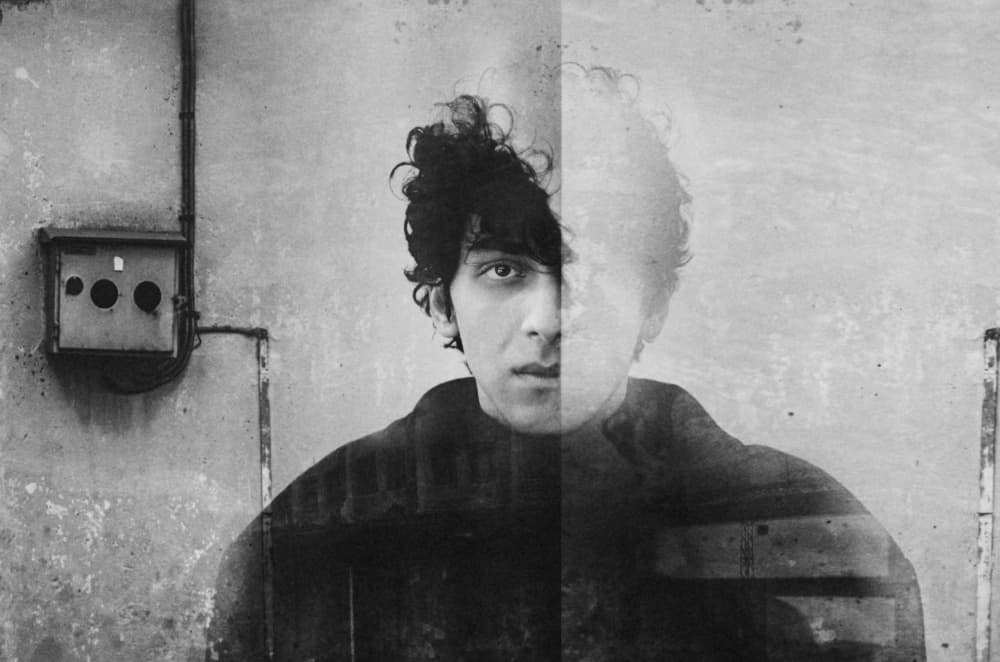 Gritty Double Exposure Portrait by Desislava Ignatova — canvas wall art