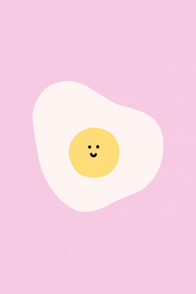 Happy Egg Smile by Maren Gross — canvas wall art