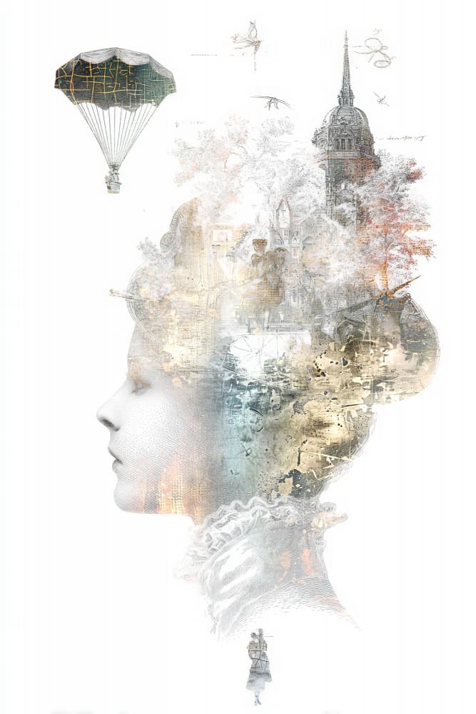 Woman's Urban Dream by Rafal Kulik — canvas wall art