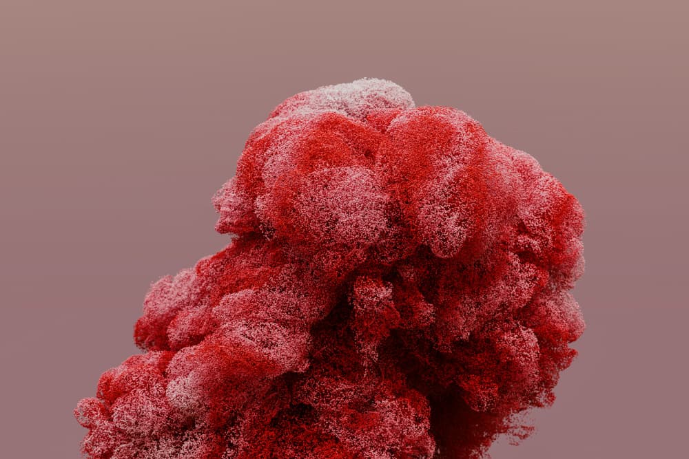Vibrant Red Cloud by Javier Pardina — canvas wall art