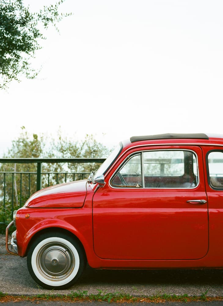 Bright Red Classic Car by Bethany Young — canvas wall art