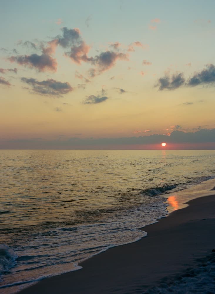 Tranquil Ocean Sunset by Bethany Young — canvas wall art