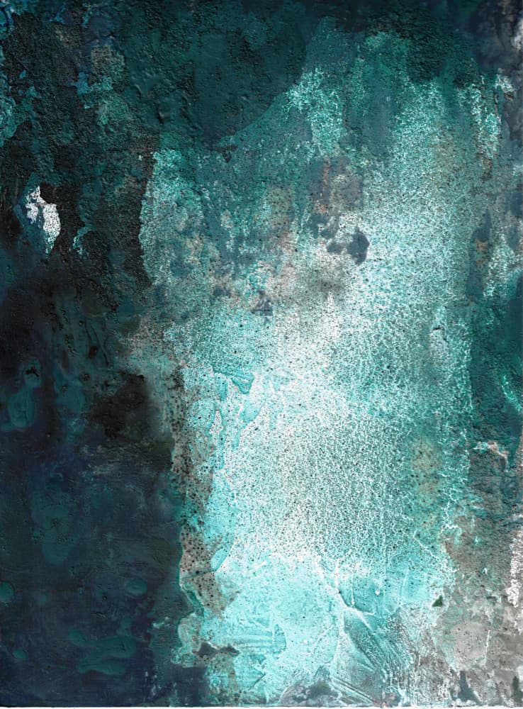 Vibrant Aqua Depths by Deb Chaney — canvas wall art