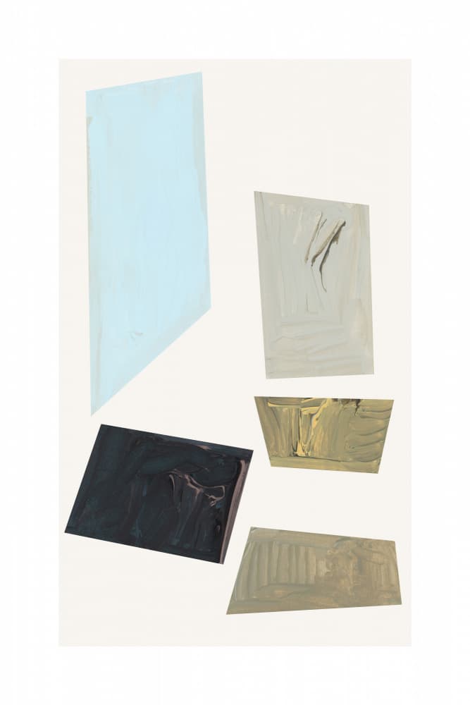 Muted Abstract Shapes by cartissi — canvas wall art