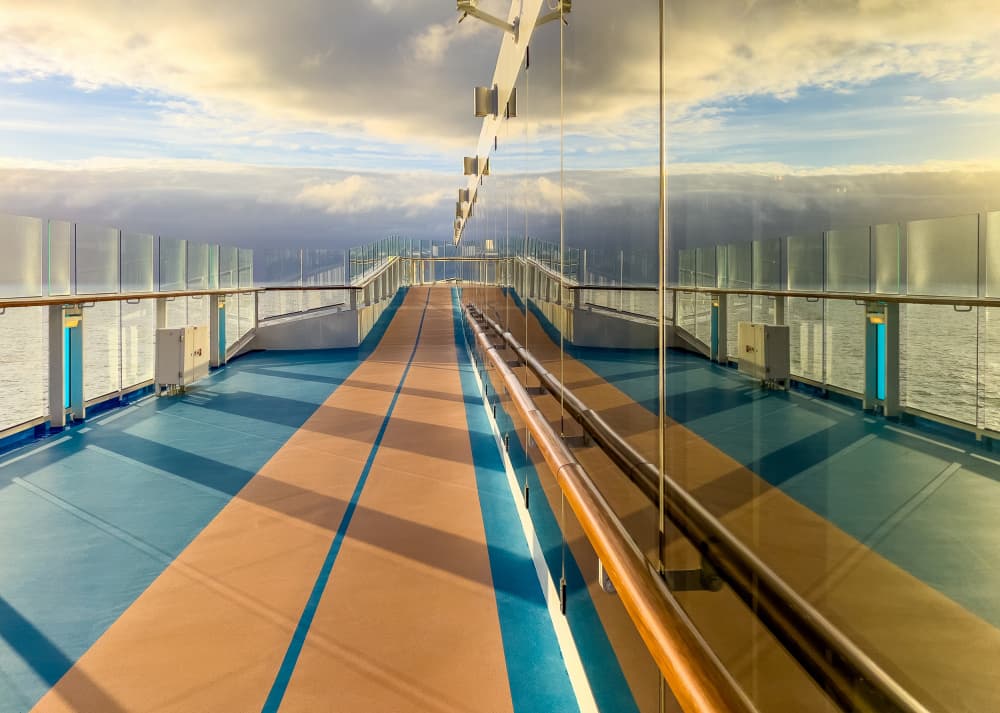 Sunny Ship Deck View by Ed Esposito — canvas wall art