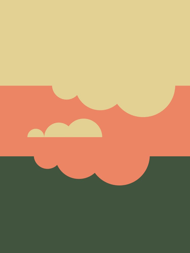 Abstract Sunset Clouds by Nilesh Kulkarni — canvas wall art