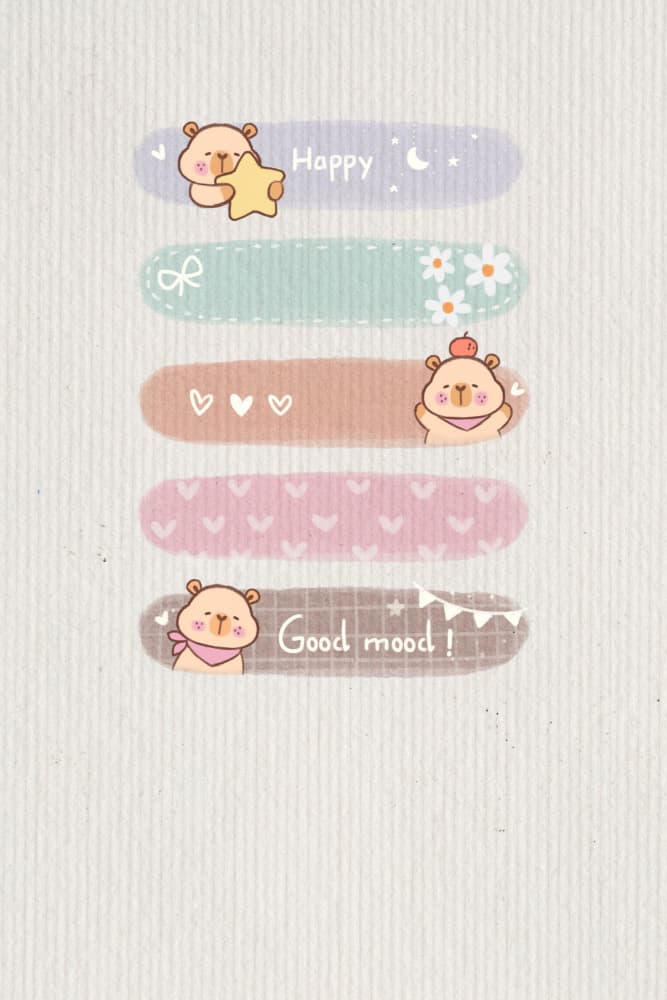 Cute Happy Bears by Xuan Thai — canvas wall art