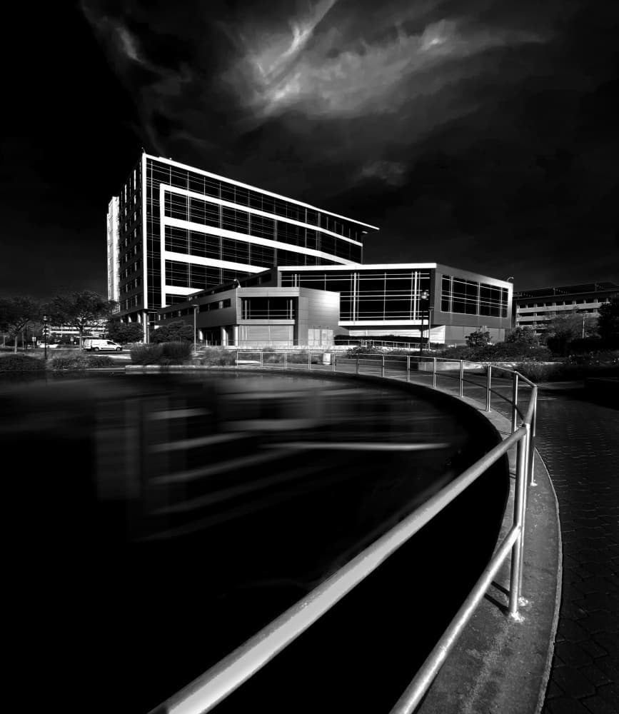 Modern City Reflection by Jiahong Zeng — canvas wall art
