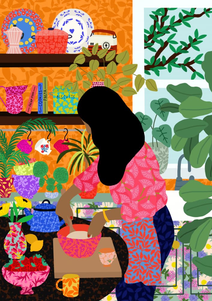 Cooking My Breakfast by Rafaela Mascaro — canvas wall art