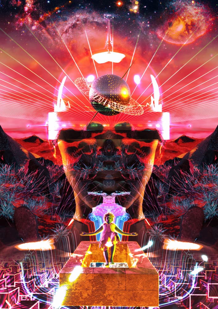 Cosmic Spiritual Vision by CosmoZach — canvas wall art