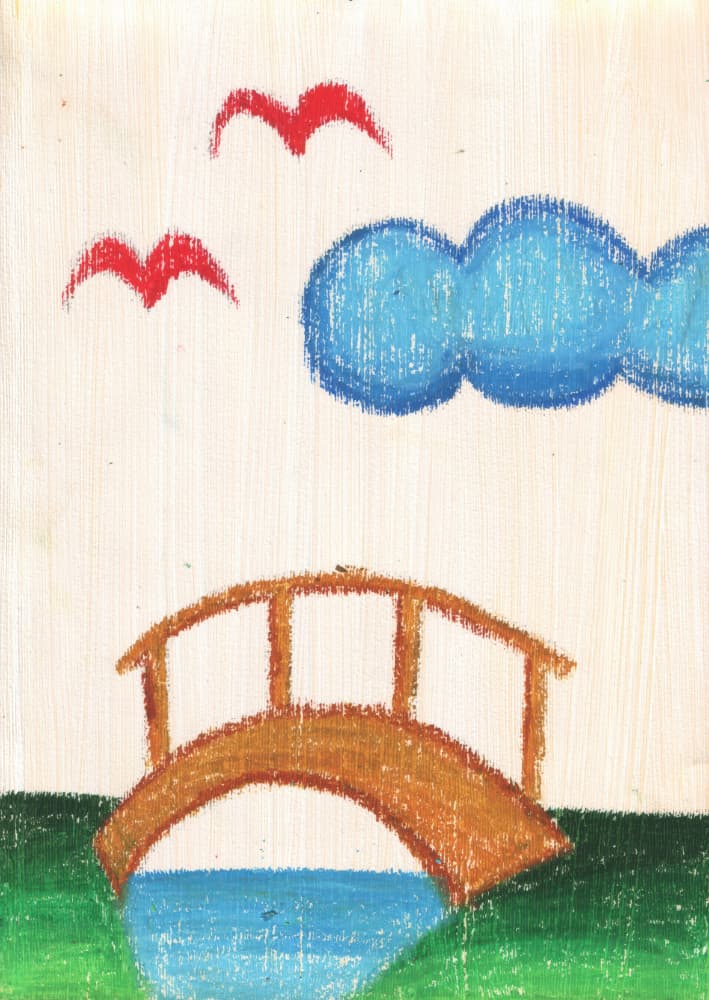 Gentle Bridge Scene by Kulik — canvas wall art