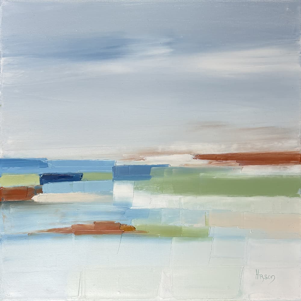Serene Abstract Horizon by sandrine — canvas wall art