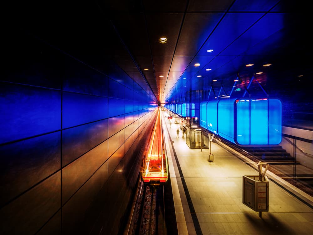 Dynamic Subway Lights by Adam Dauria ☂ — canvas wall art