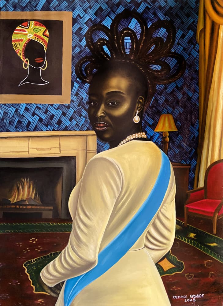 Royal Lady Elaborate Hair by Ayotunde ayomide — canvas wall art