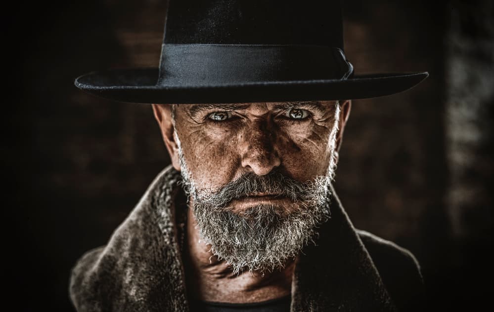 Intense Man's Gaze by gNo — canvas wall art