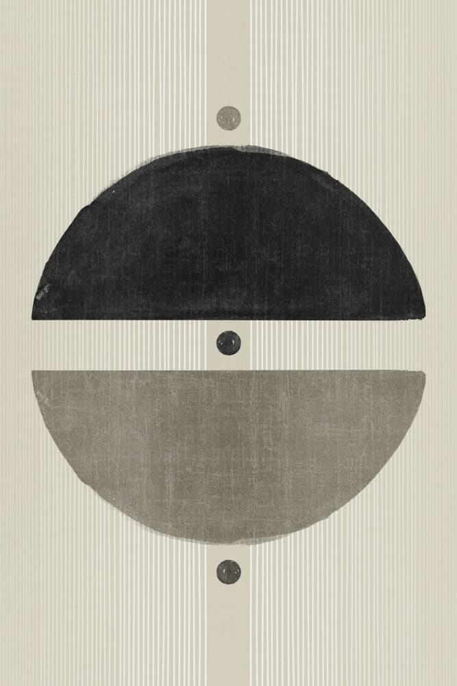 Abstract Semicircle Balance by Ema Paraschiv — canvas wall art