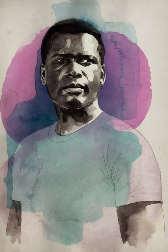 Thoughtful Man Watercolor by David Diehl — canvas wall art