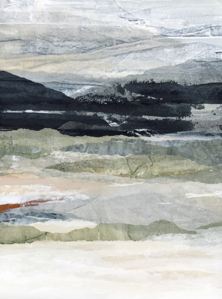 Misty Mountain Layers by Lara Eckerman — canvas wall art