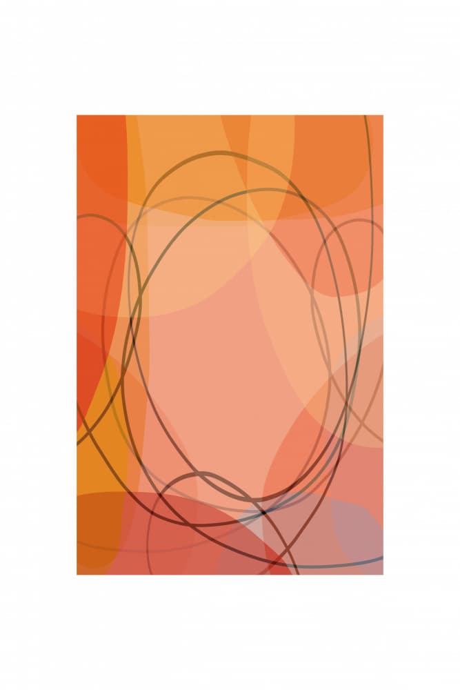 Warm Abstract Shapes by cartissi — canvas wall art