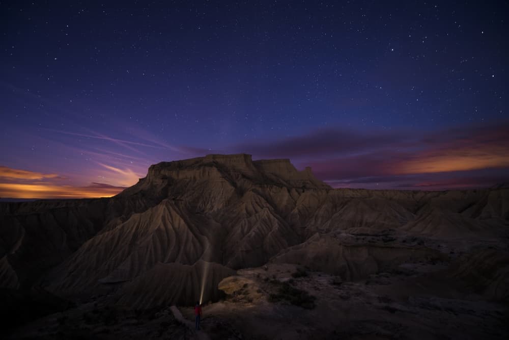 Starry Desert Explorer by INIGO CIA — canvas wall art