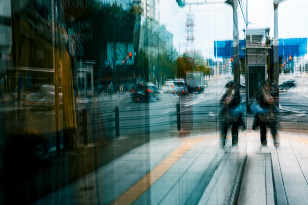 City Motion Blur by Kenta Tamura — canvas wall art