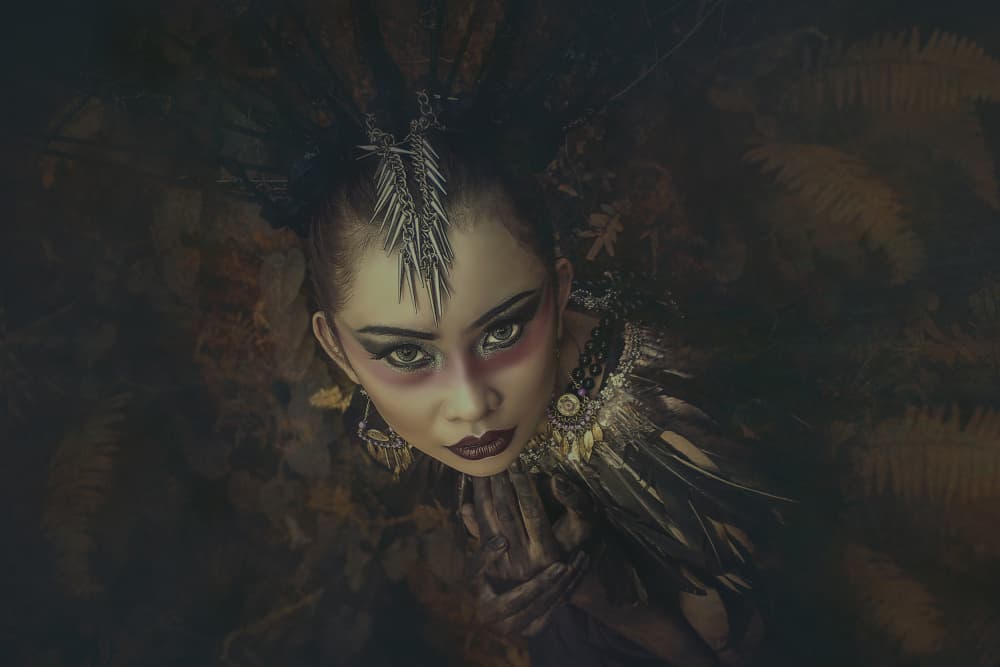 Tribal Warrior Woman by Ajar Setiadi — canvas wall art