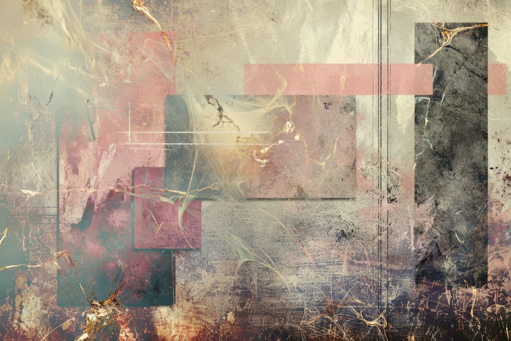 Layered Urban Abstract by Rafal Kulik — canvas wall art