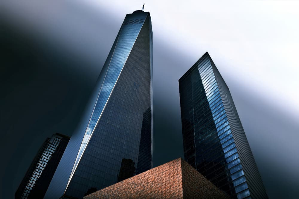 Dramatic Urban Towers by MingLun Tsai (蔡明倫) — canvas wall art