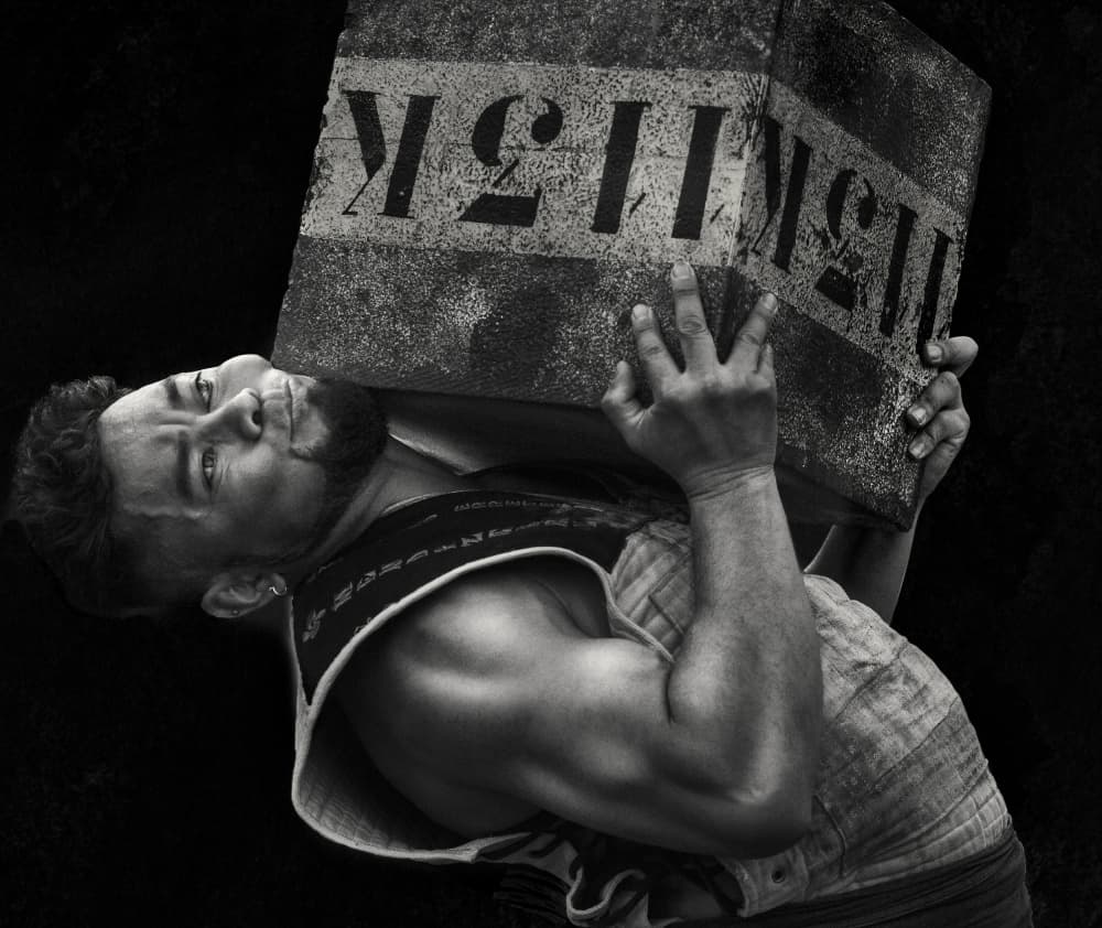 Determined Strongman by Juan Antonio Palacios — canvas wall art
