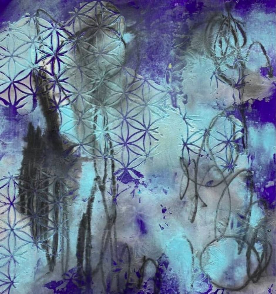 Ethereal Sacred Geometry by Deb Chaney — canvas wall art