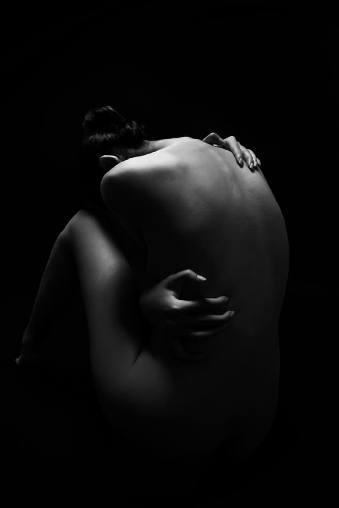 Intimate Self Embrace by Tran Van Truong — canvas wall art