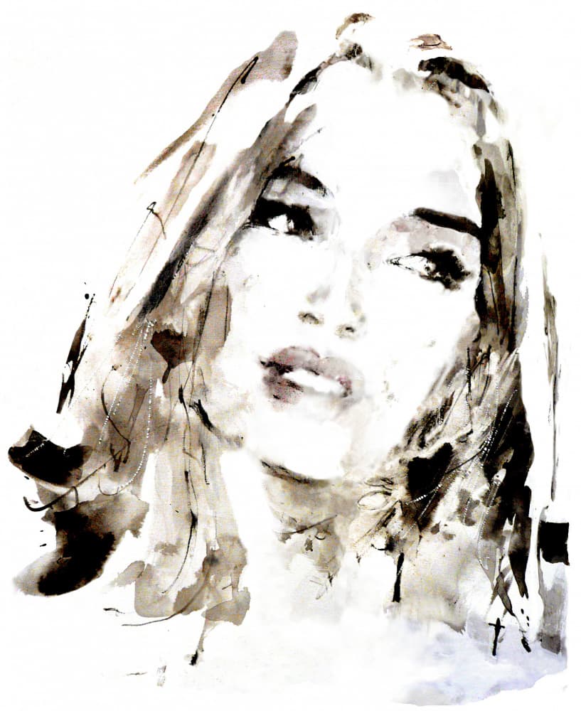 Elegant Fashion Portrait by Hein Kocken — canvas wall art
