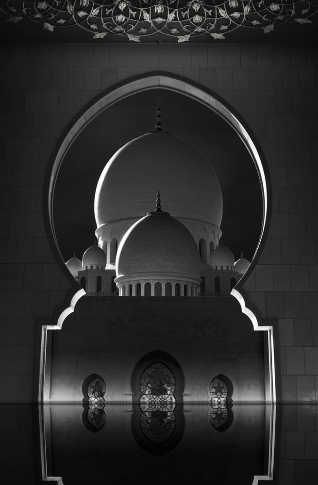 Majestic Mosque Reflections by Ahmed Thabet — canvas wall art