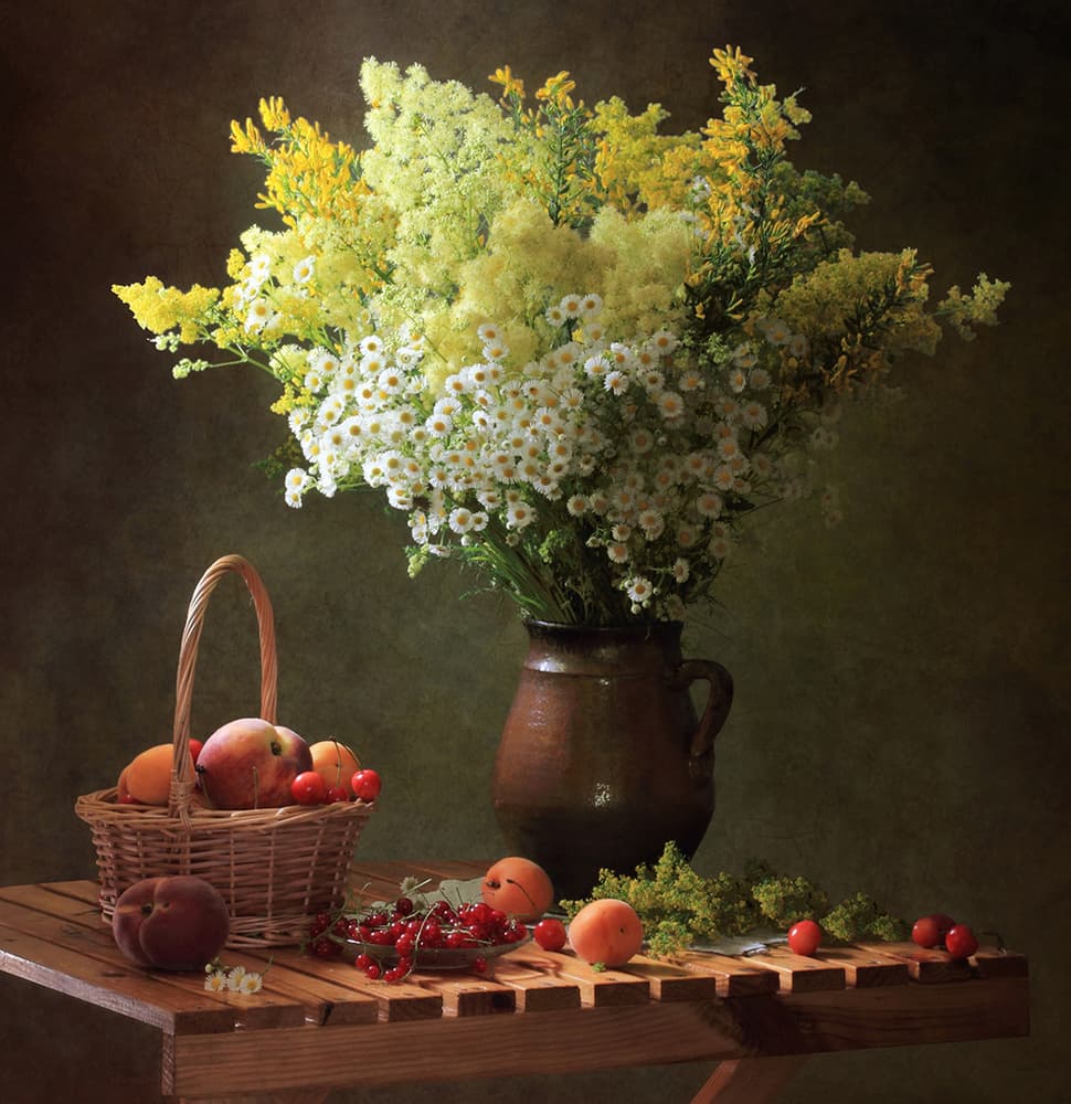 Summer Harvest Still Life by Tatyana Skorokhod — canvas wall art