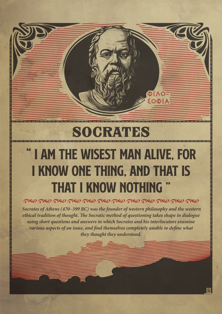 Socrates Ancient Wisdom by Dion Gem — canvas wall art