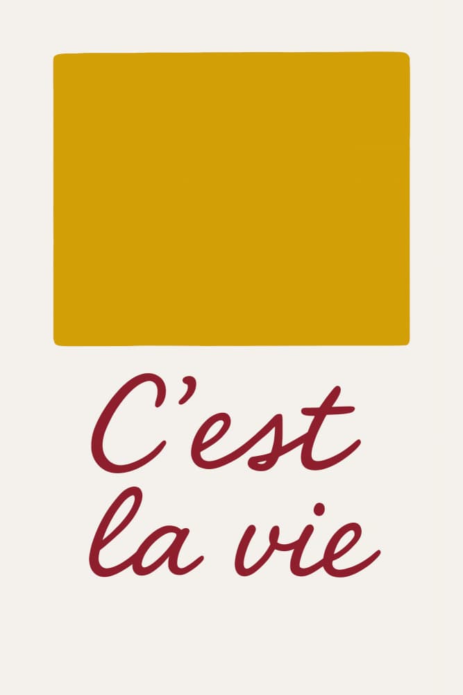 Cestlavie(yellow) by Treechild — canvas wall art