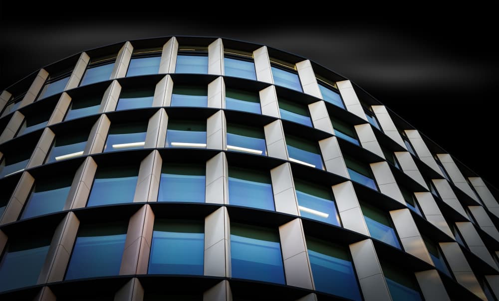 Sleek City Architecture by Luigi Greco — canvas wall art