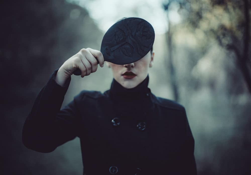 Dark Enigma Portrait by Koki Jovanovic — canvas wall art