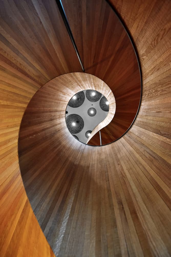 Modern Spiral Staircase by Jorge Pimenta — canvas wall art