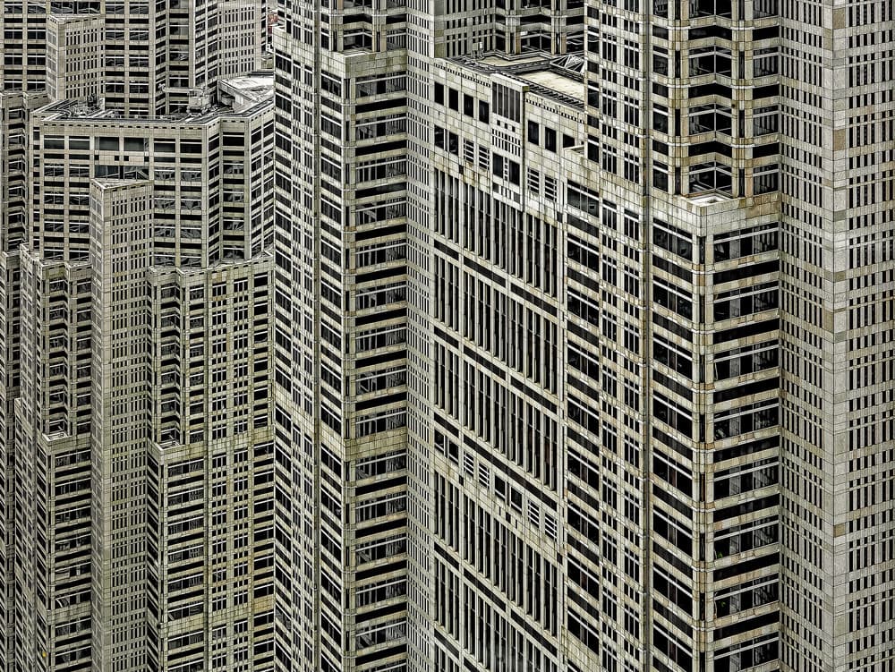 Dense City Architecture by Rodrigo Marin — canvas wall art