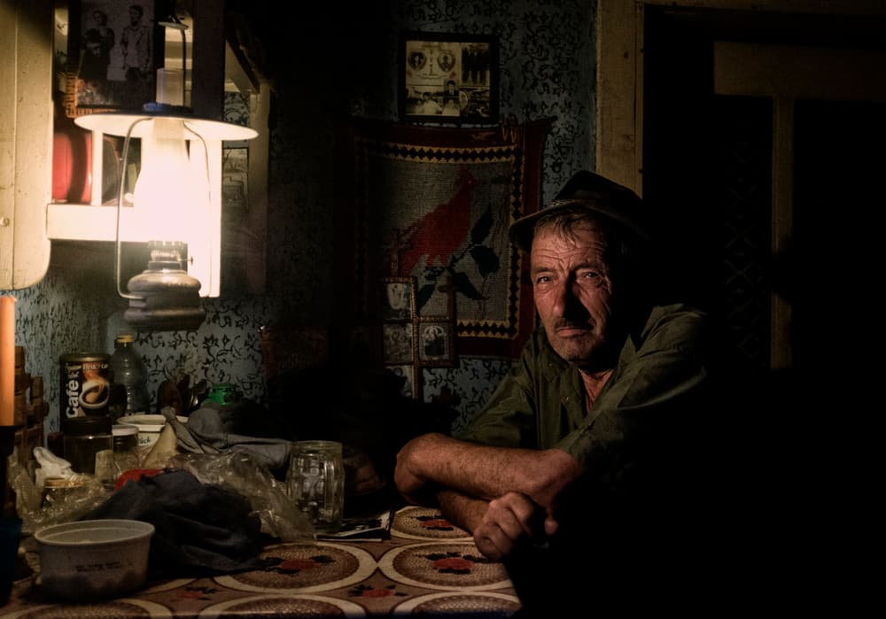 Old Man's Gaze by Andrei Nicolas - The Traveler — canvas wall art