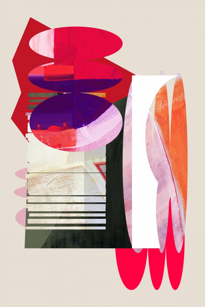 Vibrant Abstract Shapes by cartissi — canvas wall art