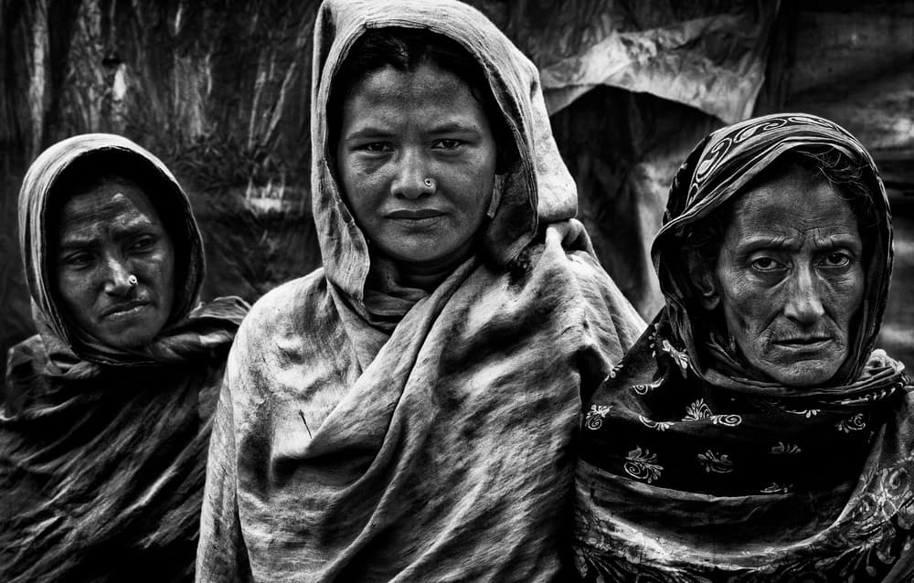 Three Women's Gaze by Joxe Inazio Kuesta Garmendia — canvas wall art