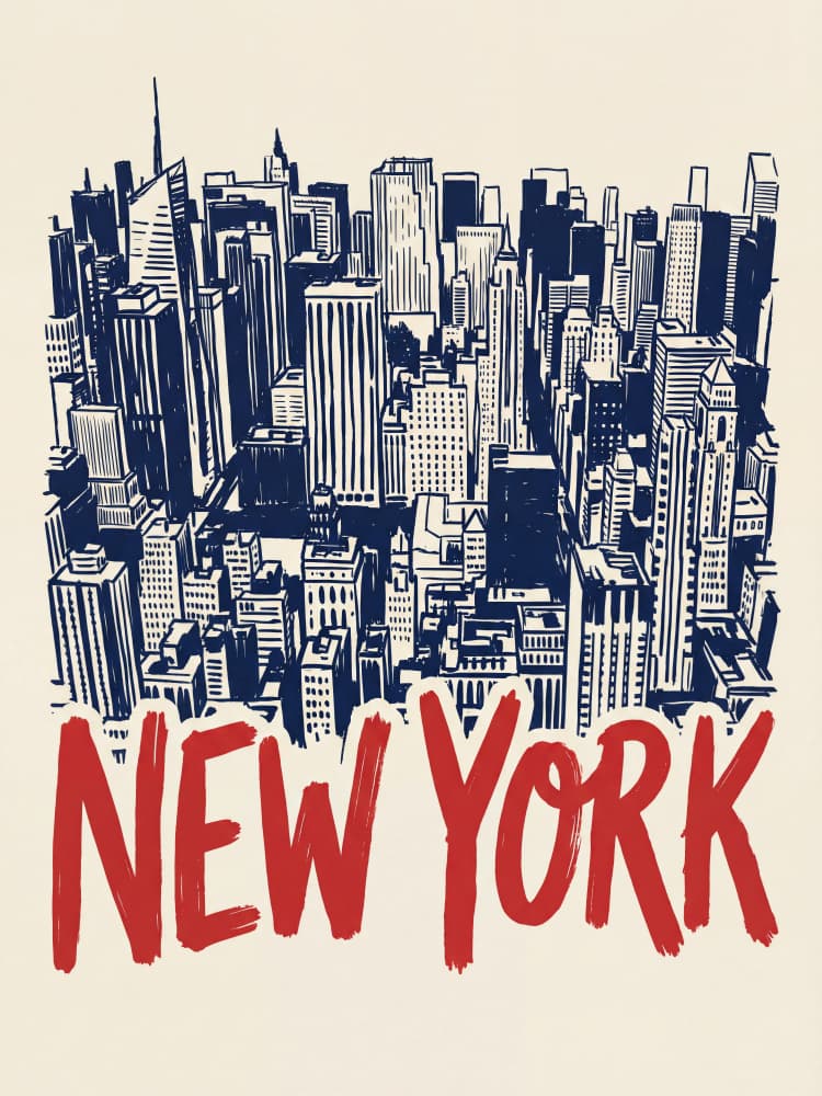 Iconic New York City by Andreas Magnusson — canvas wall art
