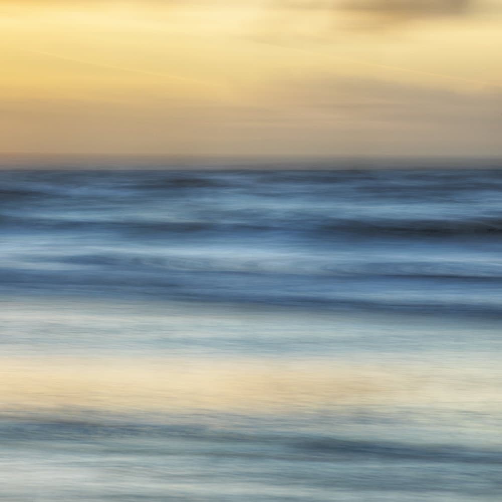 Dreamy Golden Seascape by Benjamine Hullot Scalvenzi — canvas wall art